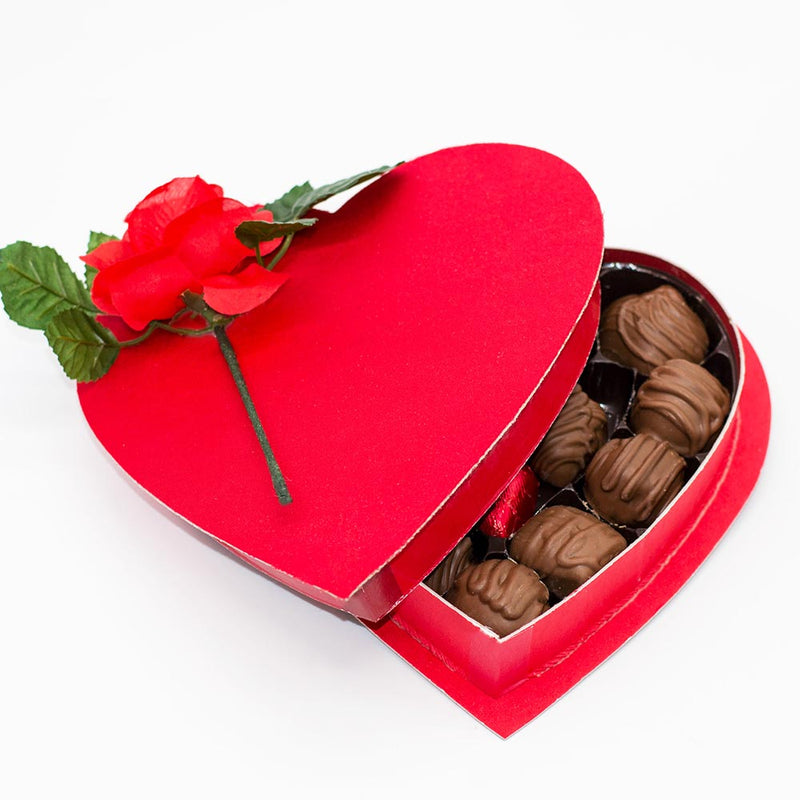 Valentine's 8oz. Milk Chocolate Variety Heart Box - Wilson Candy