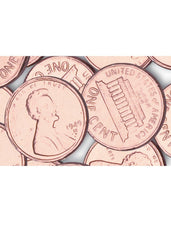 Foil Wrapped Solid Chocolate Copper Pennies