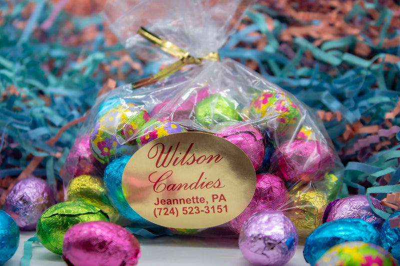 Wilson Candy Tiny Milk Chocolate Foiled Eggs