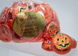 Milk Chocolate Foil Pumpkin Wafers