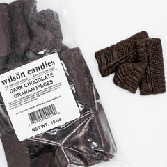 Milk Chocolate Covered Graham Cracker Pieces - 8oz and 16oz Bag