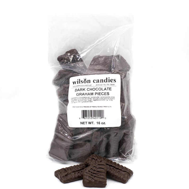 Milk Chocolate Covered Graham Cracker Pieces - 8oz and 16oz Bag