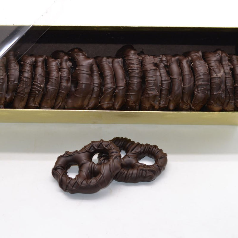 milk chocolate covered pretzels - 8oz