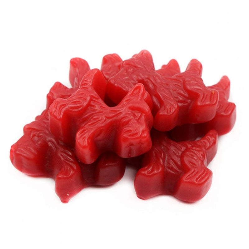 Red Licorice Scottie Dogs