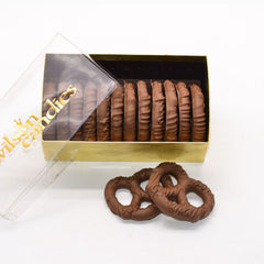 milk chocolate covered pretzels - 8oz