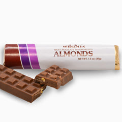 wilson candy flat candy bar with almonds