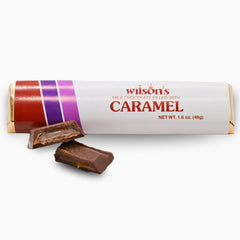 wilson candy flat candy bar with caramel center