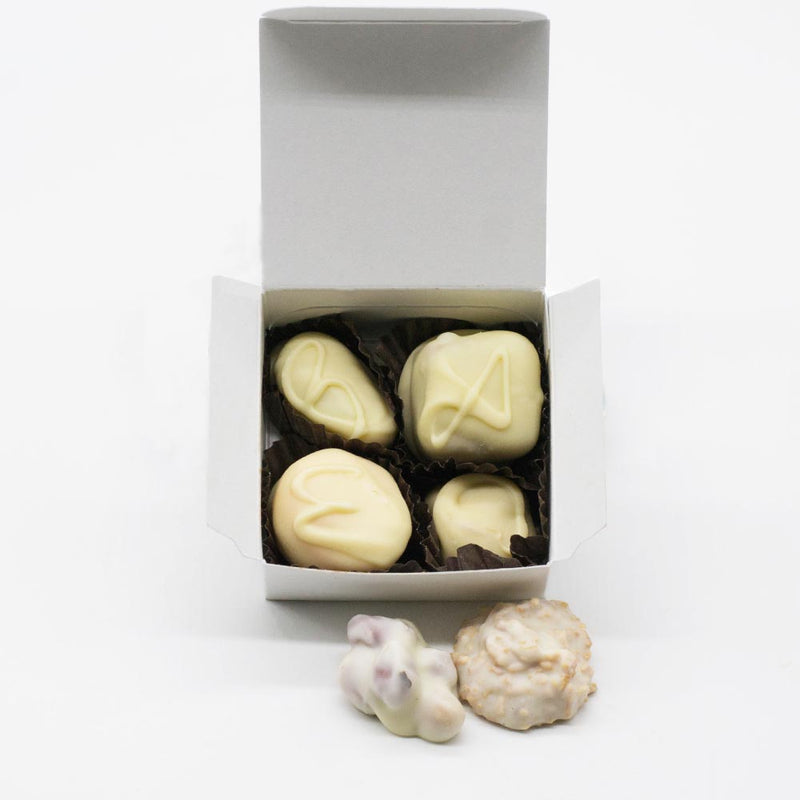 Assorted Boxed Chocolates - Ivory Chocolate Only - 4 Piece