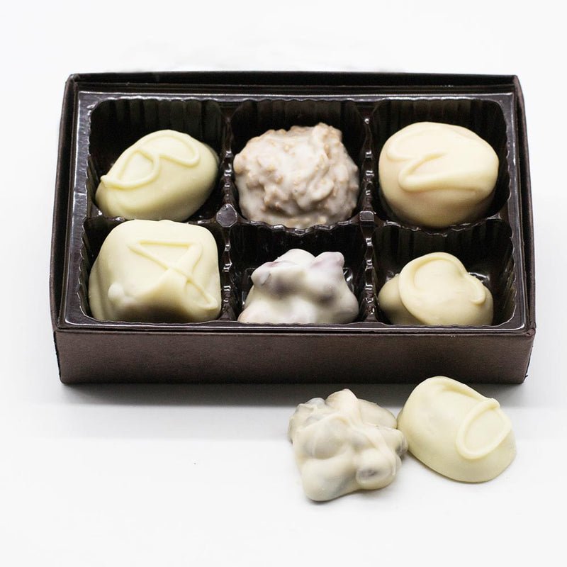 Assorted Boxed Chocolates - Ivory Chocolate Only - 6 Piece