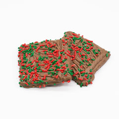 Individually Wrapped Milk Chocolate Covered Graham Crackers with Holiday Sprinkles