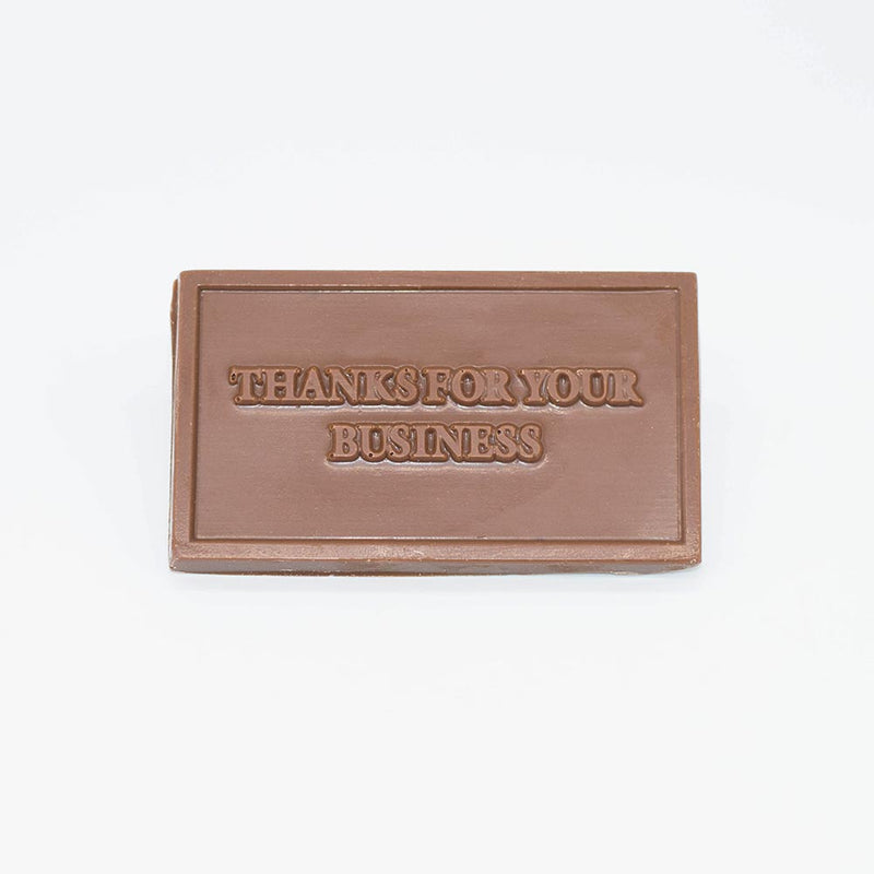 Milk Chocolate Thank You For Your Business Card
